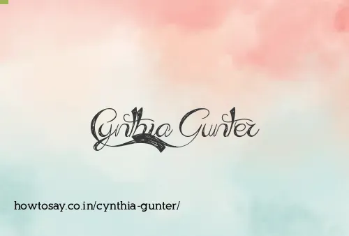 Cynthia Gunter