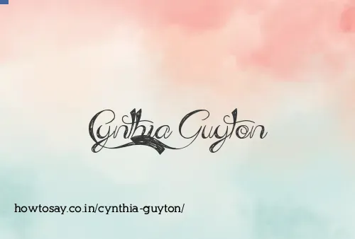 Cynthia Guyton