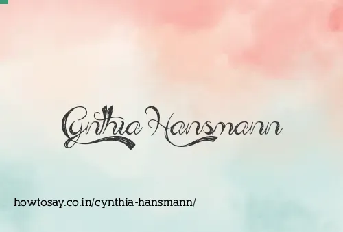 Cynthia Hansmann