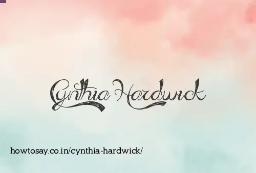 Cynthia Hardwick