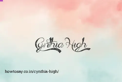 Cynthia High
