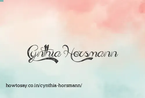 Cynthia Horsmann