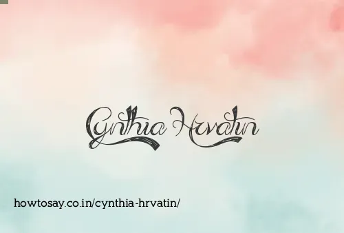 Cynthia Hrvatin