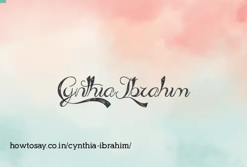 Cynthia Ibrahim