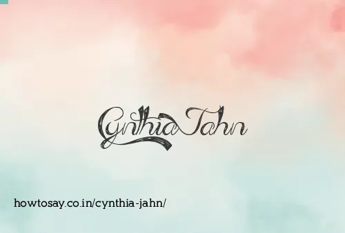 Cynthia Jahn
