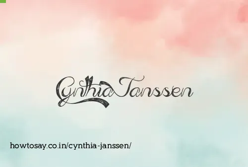 Cynthia Janssen