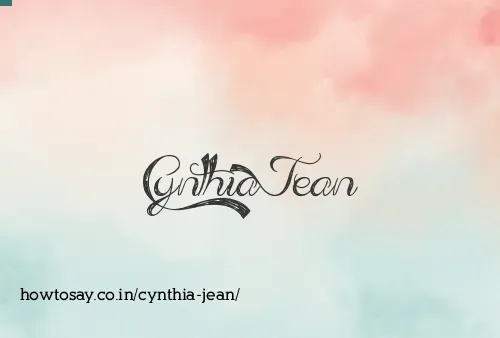 Cynthia Jean