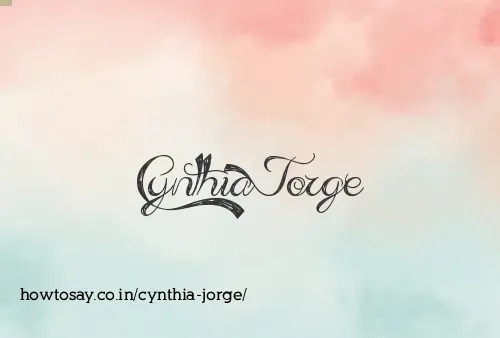 Cynthia Jorge