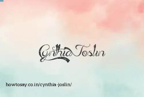 Cynthia Joslin