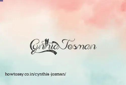 Cynthia Josman