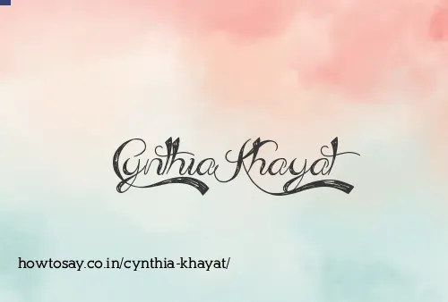 Cynthia Khayat