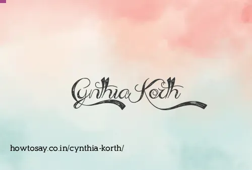 Cynthia Korth