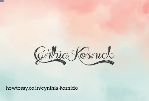 Cynthia Kosnick