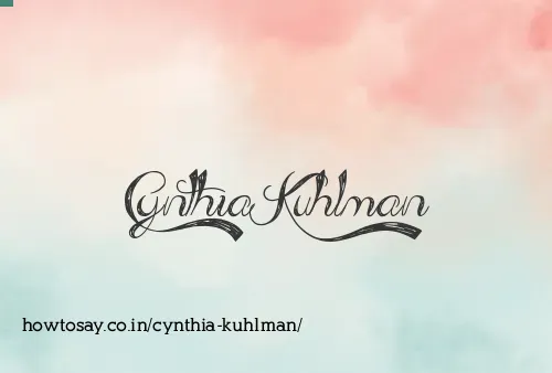 Cynthia Kuhlman
