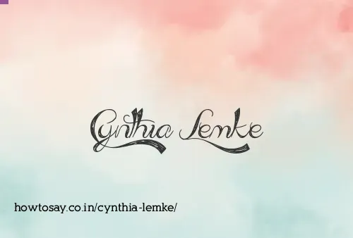 Cynthia Lemke