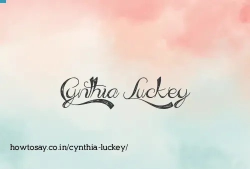 Cynthia Luckey