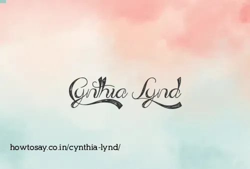 Cynthia Lynd