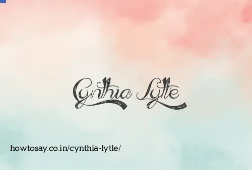 Cynthia Lytle