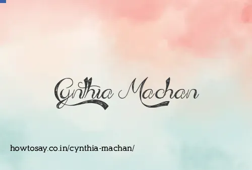 Cynthia Machan