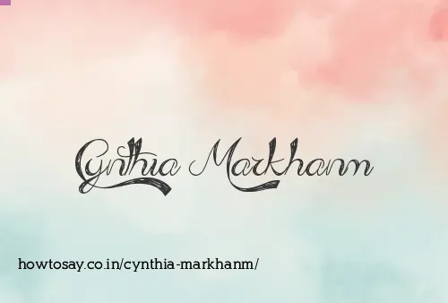 Cynthia Markhanm