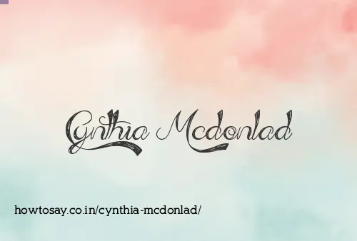 Cynthia Mcdonlad