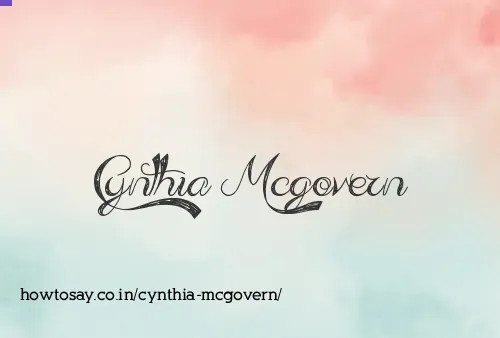 Cynthia Mcgovern