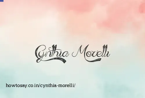 Cynthia Morelli