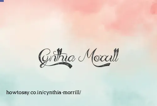 Cynthia Morrill