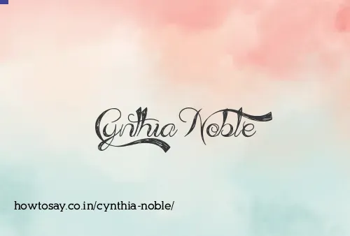 Cynthia Noble
