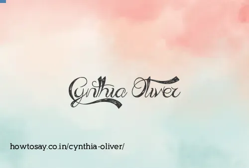 Cynthia Oliver