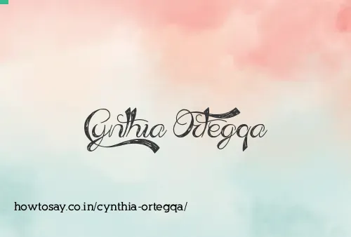 Cynthia Ortegqa