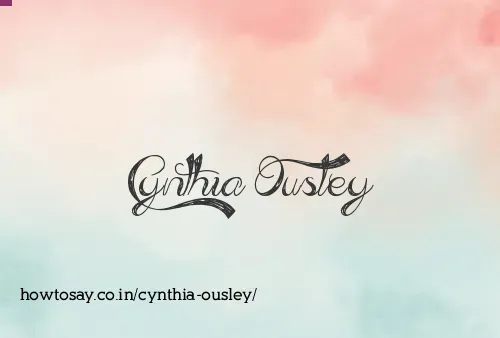 Cynthia Ousley