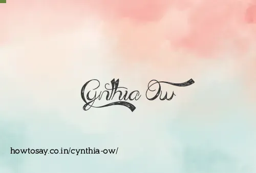Cynthia Ow