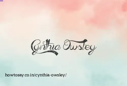 Cynthia Owsley