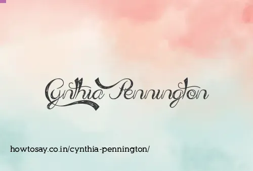 Cynthia Pennington