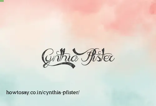 Cynthia Pfister