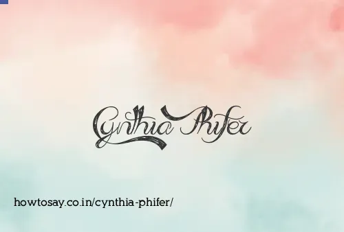 Cynthia Phifer