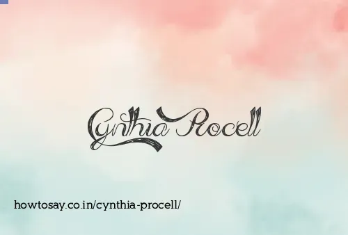 Cynthia Procell