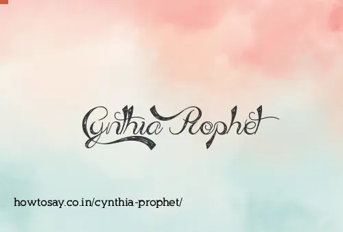 Cynthia Prophet