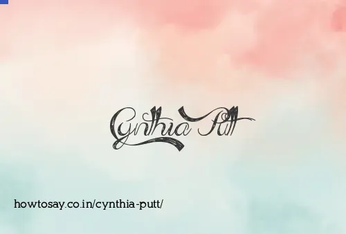 Cynthia Putt