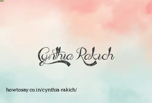 Cynthia Rakich