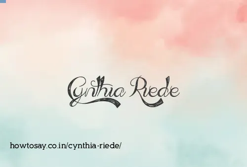 Cynthia Riede