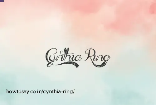 Cynthia Ring