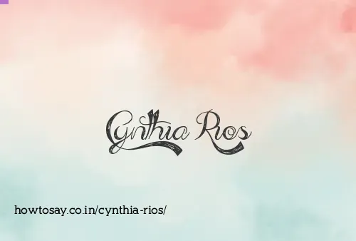 Cynthia Rios