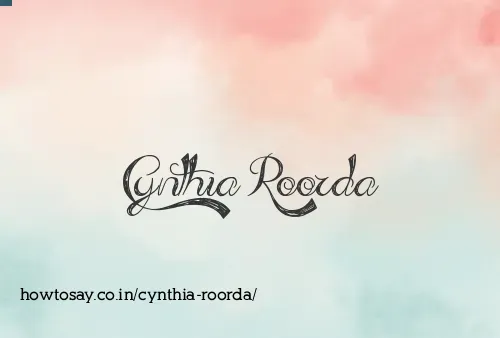 Cynthia Roorda