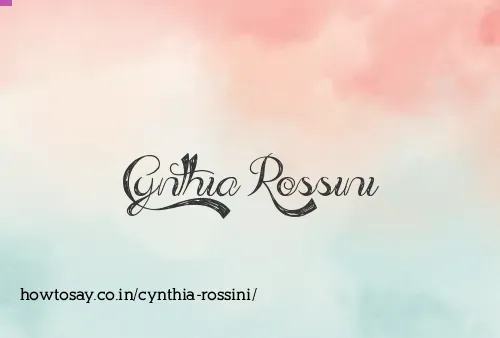 Cynthia Rossini