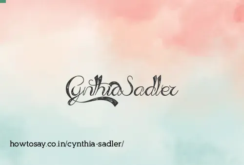 Cynthia Sadler