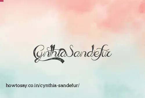 Cynthia Sandefur