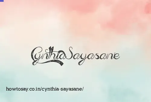 Cynthia Sayasane