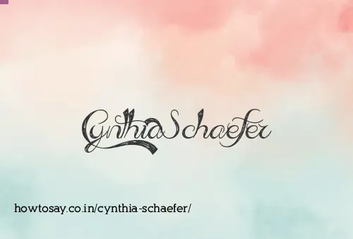 Cynthia Schaefer